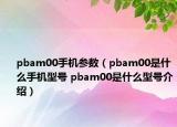 pbam00手机参数（pbam00是什么手机型号 pbam00是什么型号介绍）
