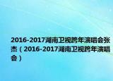 2016-2017湖南卫视跨年演唱会张杰（2016-2017湖南卫视跨年演唱会）