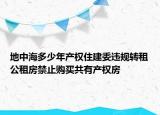 地中海多少年产权住建委违规转租公租房禁止购买共有产权房