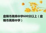 盘锦市高级中学600分以上（盘锦市高级中学）