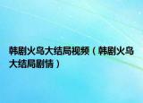 韩剧火鸟大结局视频（韩剧火鸟大结局剧情）