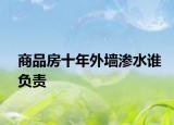 商品房十年外墙渗水谁负责