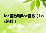 loc函数和iloc函数（Loc函数）