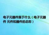 电子元器件属于什么（电子元器件 元件和器件的总称）