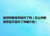 如何判断海带结坏了吗（怎么判断海带是不是坏了详细介绍）