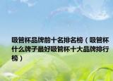 吸管杯品牌前十名排名榜（吸管杯什么牌子最好吸管杯十大品牌排行榜）
