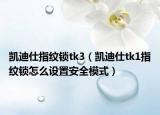 凯迪仕指纹锁tk3（凯迪仕tk1指纹锁怎么设置安全模式）