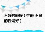 不好的癖好（性癖 不良的性偏好）