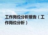 工作岗位分析报告（工作岗位分析）
