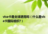 visa卡是全球通用吗（什么是visa卡国际组织?）