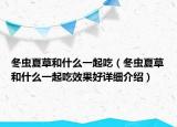 冬虫夏草和什么一起吃（冬虫夏草和什么一起吃效果好详细介绍）