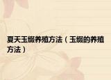 夏天玉缀养殖方法（玉缀的养殖方法）