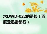 求DWD-022的链接（百度云迅雷都行）