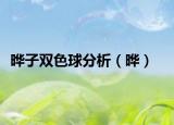 晔子双色球分析（晔）