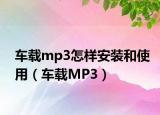 车载mp3怎样安装和使用（车载MP3）