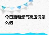 今日更新燃气高压锅怎么选