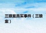 三狼案真实事件（三狼案）