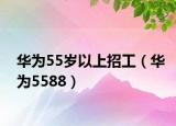 华为55岁以上招工（华为5588）