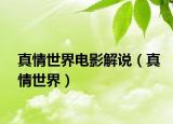 真情世界电影解说（真情世界）