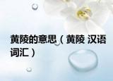 黄陵的意思（黄陵 汉语词汇）