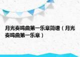 月光奏鸣曲第一乐章简谱（月光奏鸣曲第一乐章）