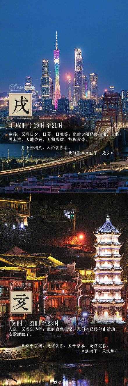 古代的十二时辰，都是几点？