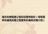 现在吃螃蟹是公蟹好还是母蟹好（母蟹营养价值高还是公蟹营养价值高详细介绍）
