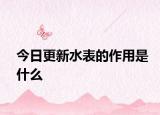 今日更新水表的作用是什么