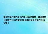 如何在单元格内显示百分比的进度条（数据条怎么设置百分比进度条 如何用数据条显示百分比介绍）