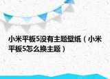 小米平板5没有主题壁纸（小米平板5怎么换主题）