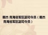 朗杰 青海省军区副司令员（朗杰 青海省军区副司令员）
