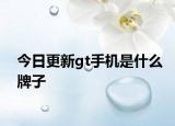 今日更新gt手机是什么牌子