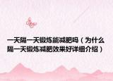 一天隔一天锻炼能减肥吗（为什么隔一天锻炼减肥效果好详细介绍）