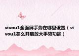 vivou1全面屏手势在哪里设置（vivou1怎么开启放大手势功能）
