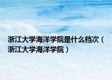 浙江大学海洋学院是什么档次（浙江大学海洋学院）