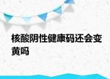 核酸阴性健康码还会变黄吗
