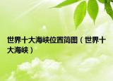 世界十大海峡位置简图（世界十大海峡）