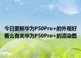 今日更新华为P50Pro+的外观好看么有关华为P50Pro+的渲染图