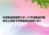 京津新城楼盘哪个好（﻿﻿京津新城买新房怎么装修才好呢谁能说说呢介绍）
