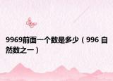 9969前面一个数是多少（996 自然数之一）