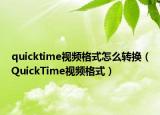 quicktime视频格式怎么转换（QuickTime视频格式）
