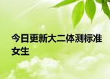 今日更新大二体测标准女生