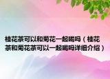 桂花茶可以和菊花一起喝吗（桂花茶和菊花茶可以一起喝吗详细介绍）