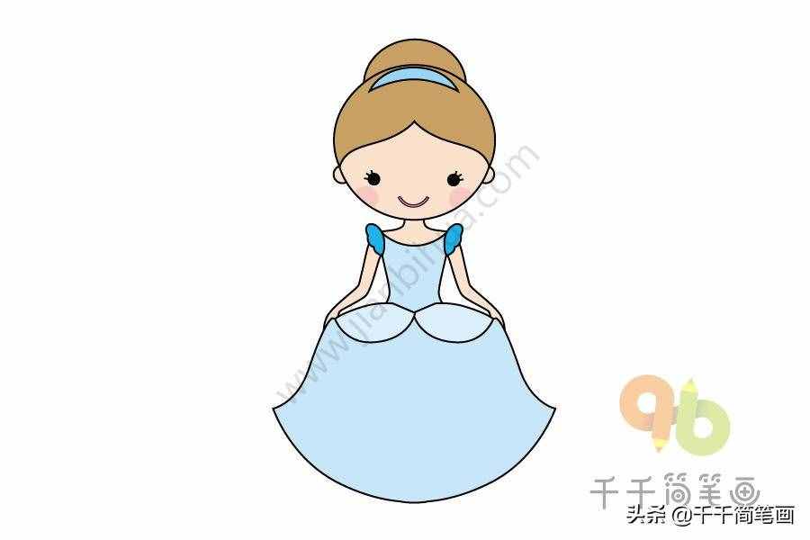 12种简单漂亮的小公主简笔画，值得收藏！