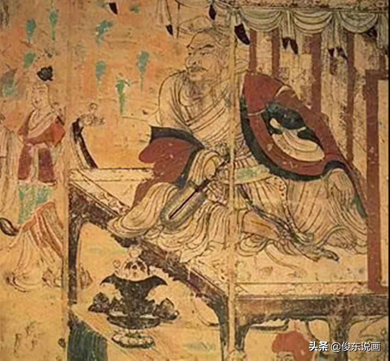 乌兹别克斯坦人曹仲达，所绘佛像曹衣出水，与吴道子并称画史