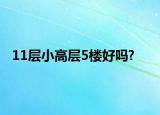 11层小高层5楼好吗?