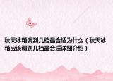 秋天冰箱调到几档最合适为什么（秋天冰箱应该调到几档最合适详细介绍）