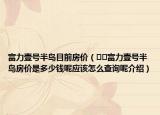 富力壹号半岛目前房价（﻿﻿富力壹号半岛房价是多少钱呢应该怎么查询呢介绍）