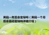 黄码一年后会变绿吗（黄码一个月后会自动变绿吗详细介绍）