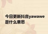 今日更新抖音yawawe是什么意思